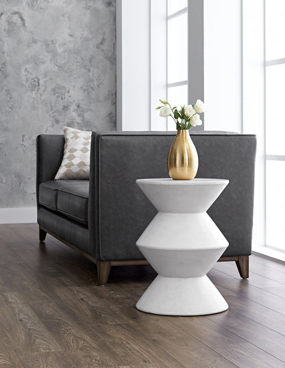 NAHLA UNION END TABLE - WHITE