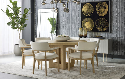 NAHLA ELMA DINING TABLE - NATURAL - 60"