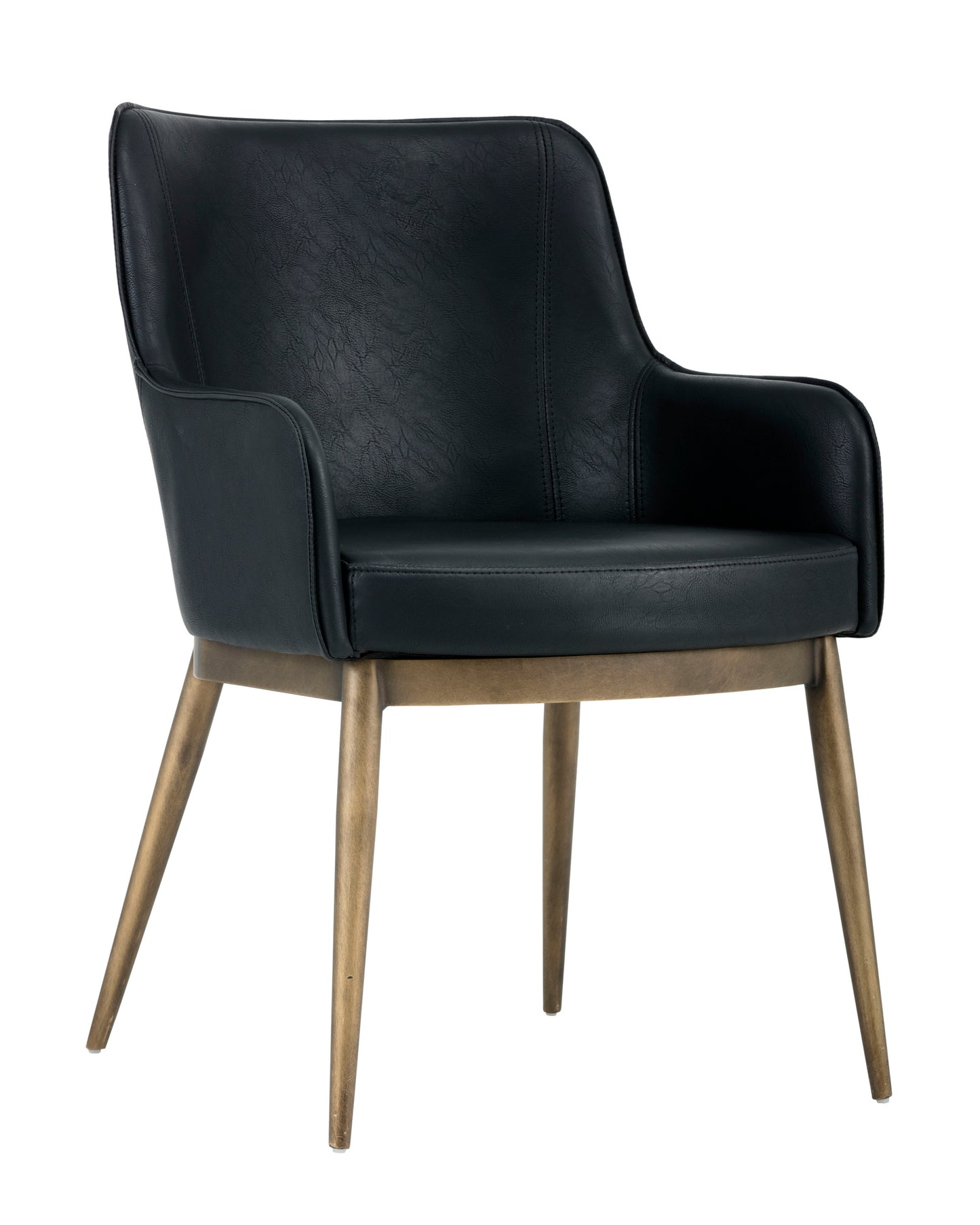 NAHLA FRANKLIN DINING ARMCHAIR - VINTAGE BLACK