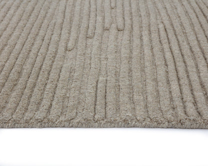 NAHLA DEVA HAND-WOVEN RUG - TAUPE - 10' X 14'