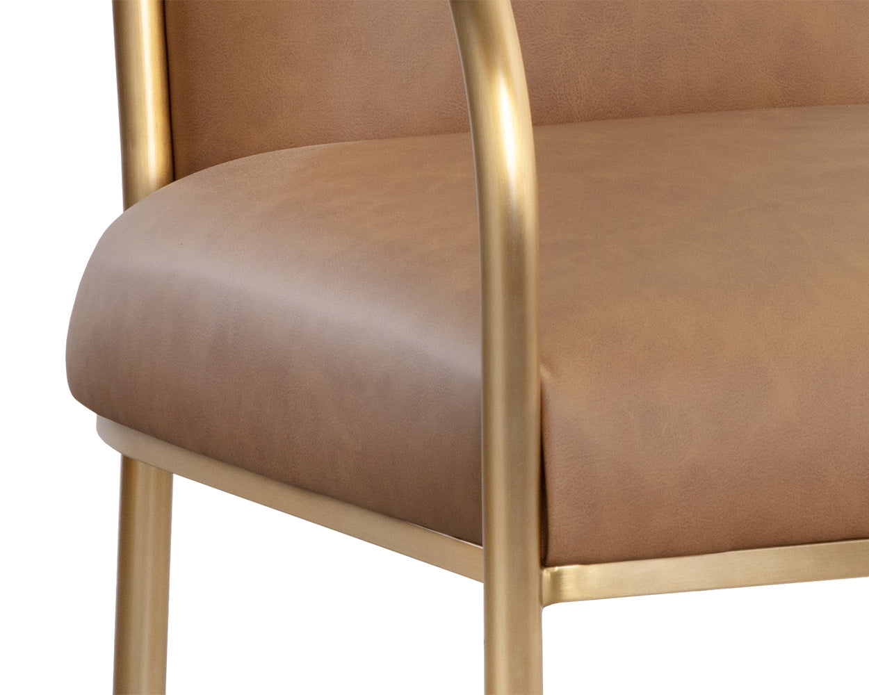 NAHLA CICERO DINING ARMCHAIR - MILLIKEN COGNAC