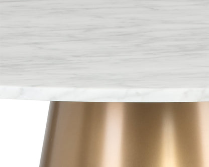 NAHLA DAMON BISTRO TABLE - GOLD - 35.5"