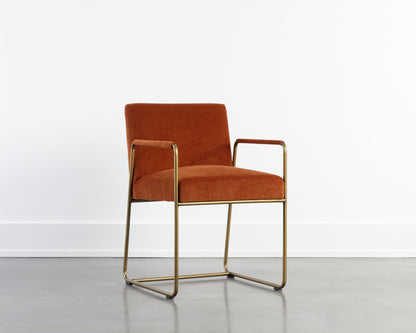 NAHLA BALFORD DINING ARMCHAIR - DANNY RUST