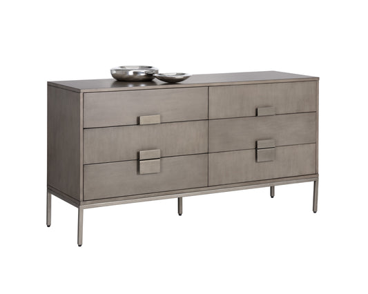 NAHLA JADE DRESSER - ANTIQUE SILVER - ASH GREY