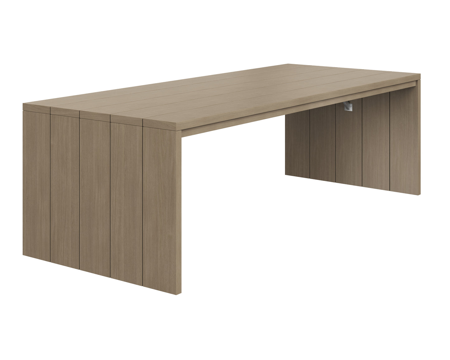 NAHLA VIGA DINING TABLE - DRIFT BROWN - 94.5"