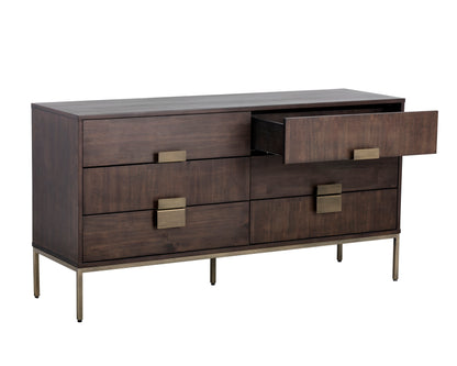 NAHLA JADE DRESSER - ANTIQUE BRASS - DARK MANGO