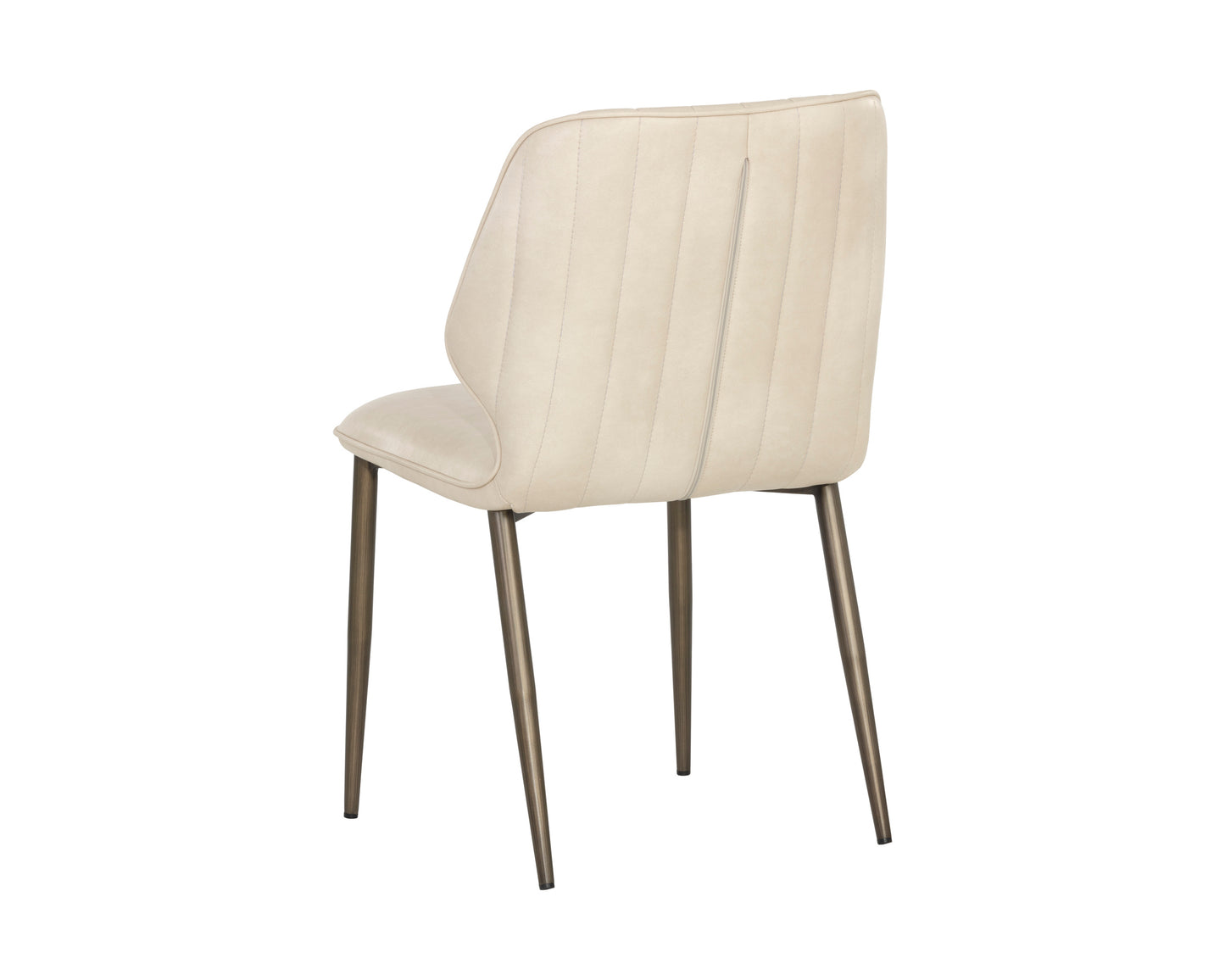 NAHLA CLINTON DINING CHAIR - BRONZE - BRAVO CREAM