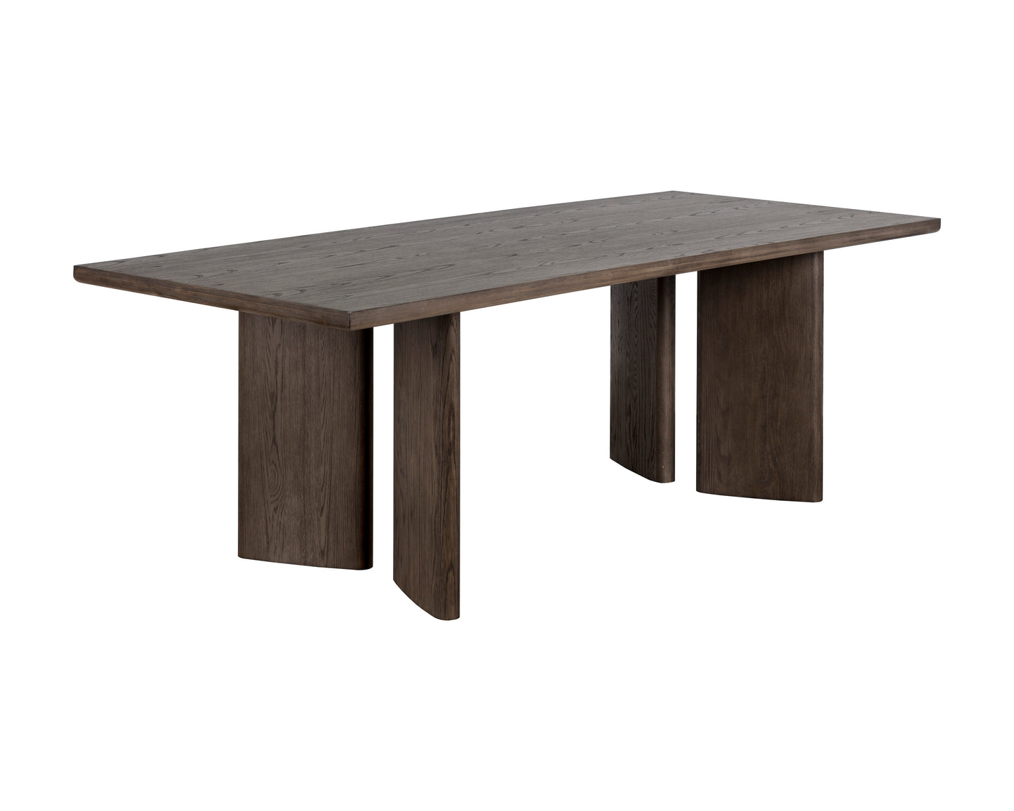 NAHLA GIULIETTA DINING TABLE - RECTANGULAR - DARK BROWN - 90.5"