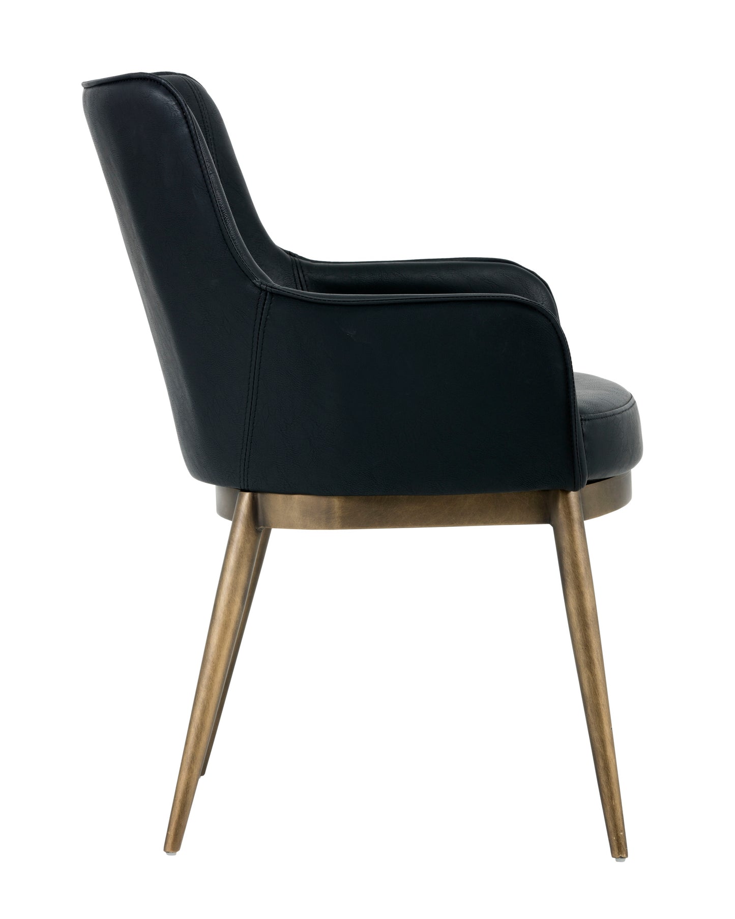 NAHLA FRANKLIN DINING ARMCHAIR - VINTAGE BLACK