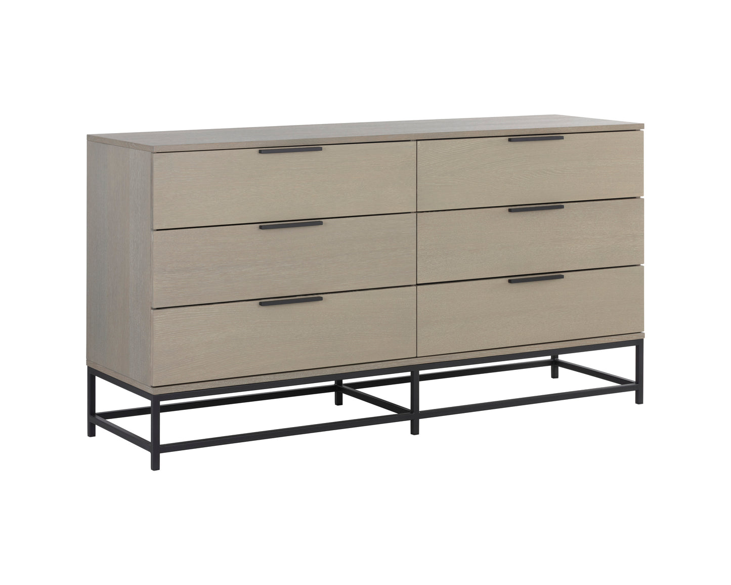 NAHLA REBEL DRESSER - SMALL - BLACK - TAUPE