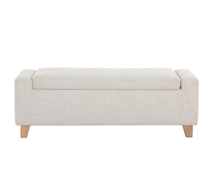 NAHLA HARTLEY STORAGE BENCH - NATURAL - MOTO STUCCO