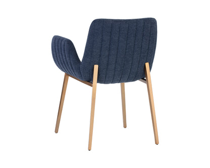 NAHLA LUCANO DINING ARMCHAIR - BELFAST NAVY