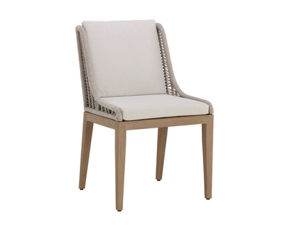 NAHLA SORRENTO DINING CHAIR - DRIFT BROWN - PALAZZO CREAM