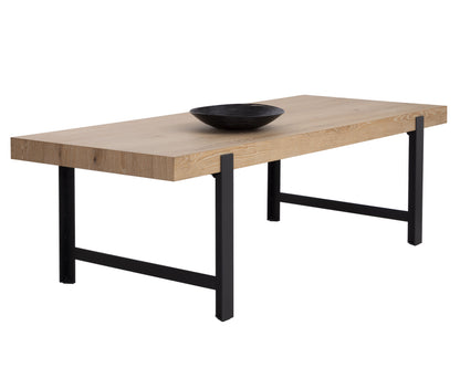 NAHLA ROSSO DINING TABLE - 94.5"