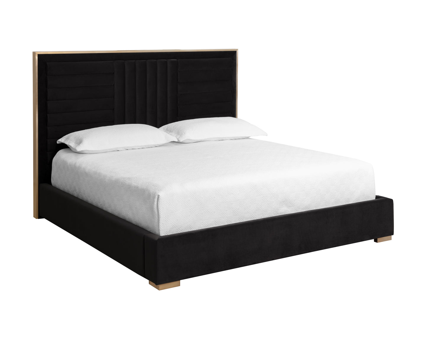 NAHLA MABEL BED - QUEEN - ABBINGTON CHARRED BROWN