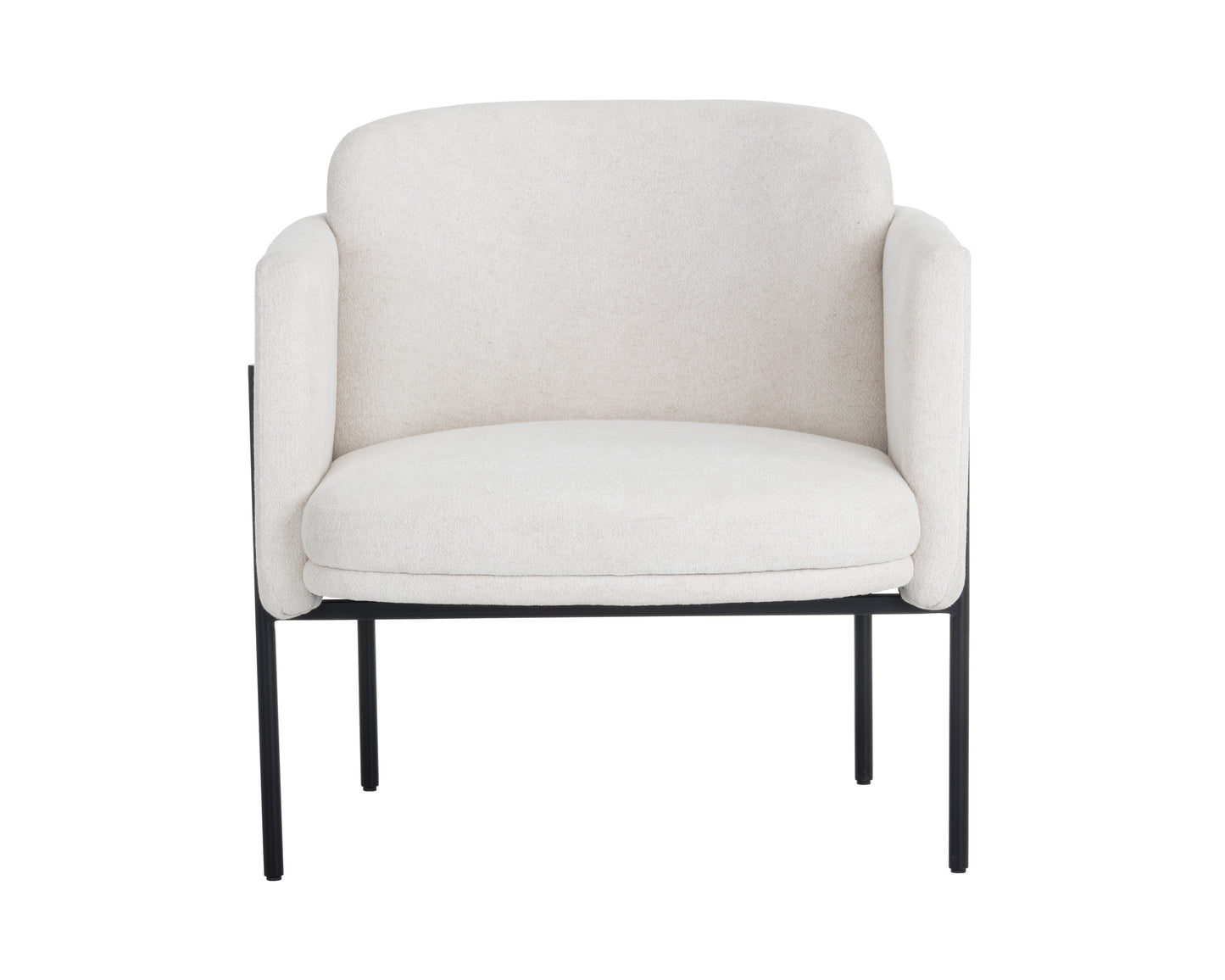 NAHLA RICHIE LOUNGE CHAIR - BLACK - ECLIPSE WHITE