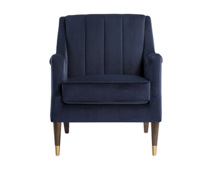 NAHLA PATRICE LOUNGE CHAIR - ABBINGTON NAVY