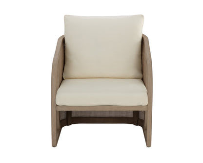 NAHLA PALERMO LOUNGE CHAIR - DRIFT BROWN - STINSON CREAM