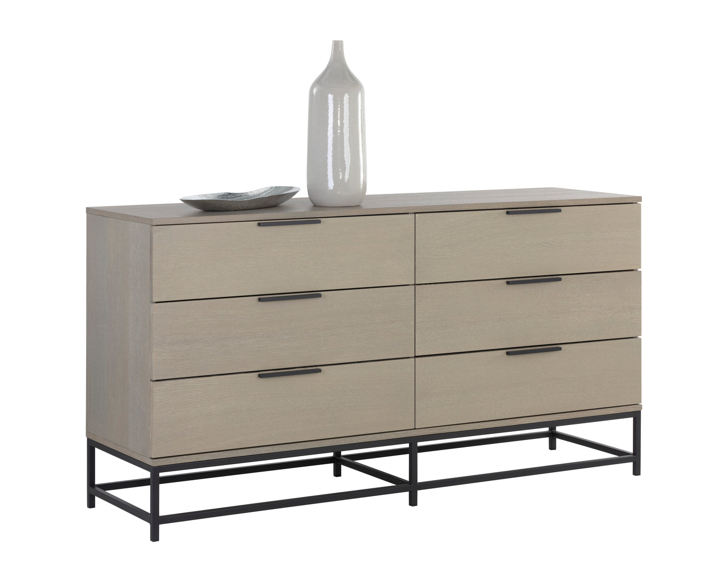 NAHLA REBEL DRESSER - SMALL - BLACK - TAUPE