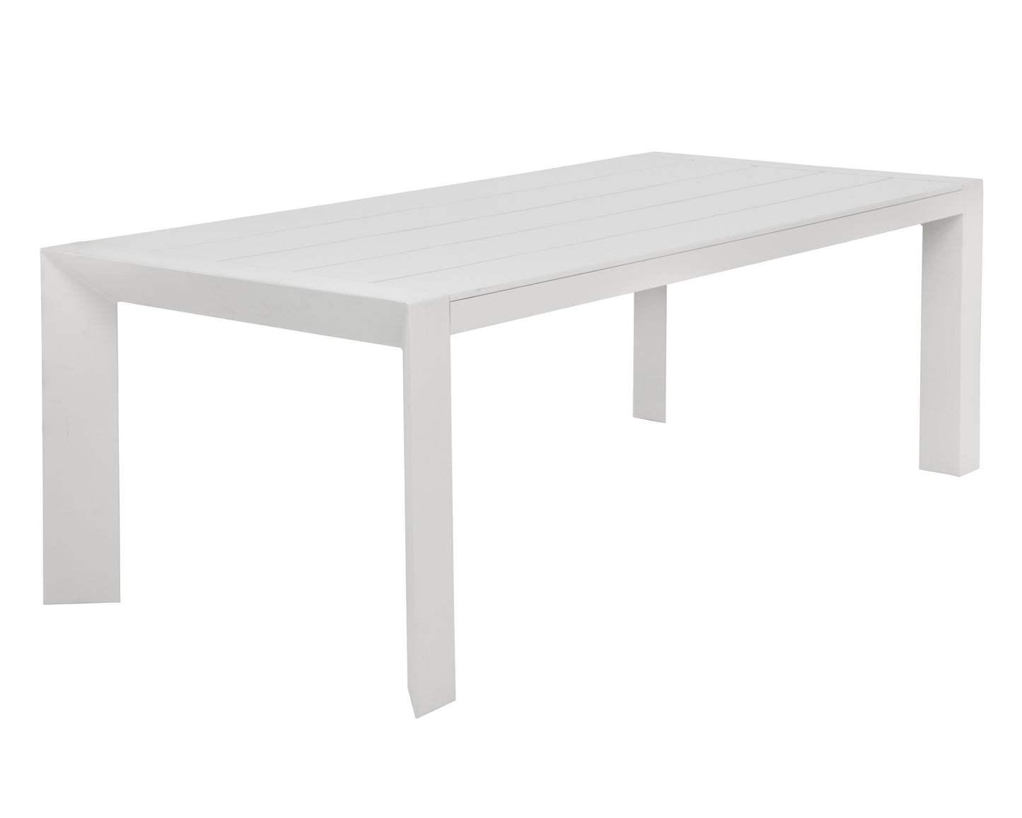 NAHLA MERANO DINING TABLE - WHITE - 90"