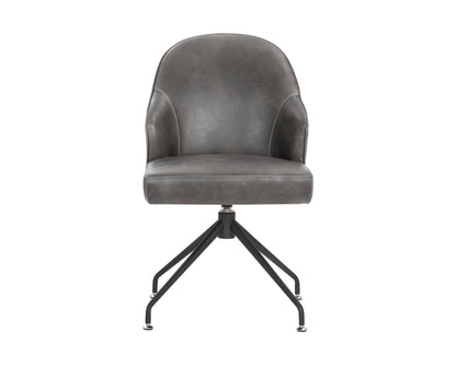 NAHLA BRETTA SWIVEL DINING CHAIR - OVERCAST GREY