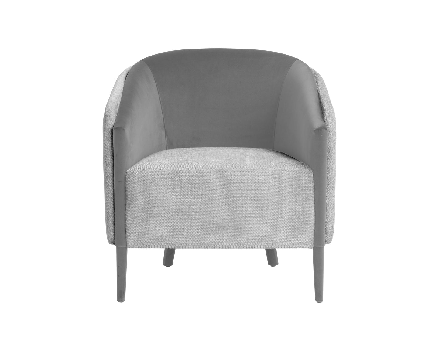 NAHLA SHEVA ARMCHAIR - SAN REMO WINTER CLOUD / ANTONIO CHARCOAL