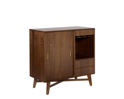 NAHLA CAVEN BAR CABINET - WALNUT