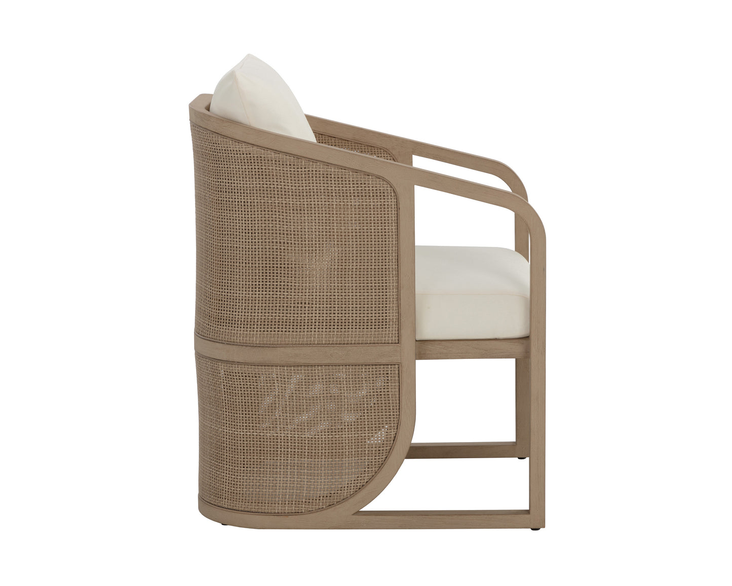 NAHLA PALERMO DINING CHAIR - DRIFT BROWN - STINSON CREAM