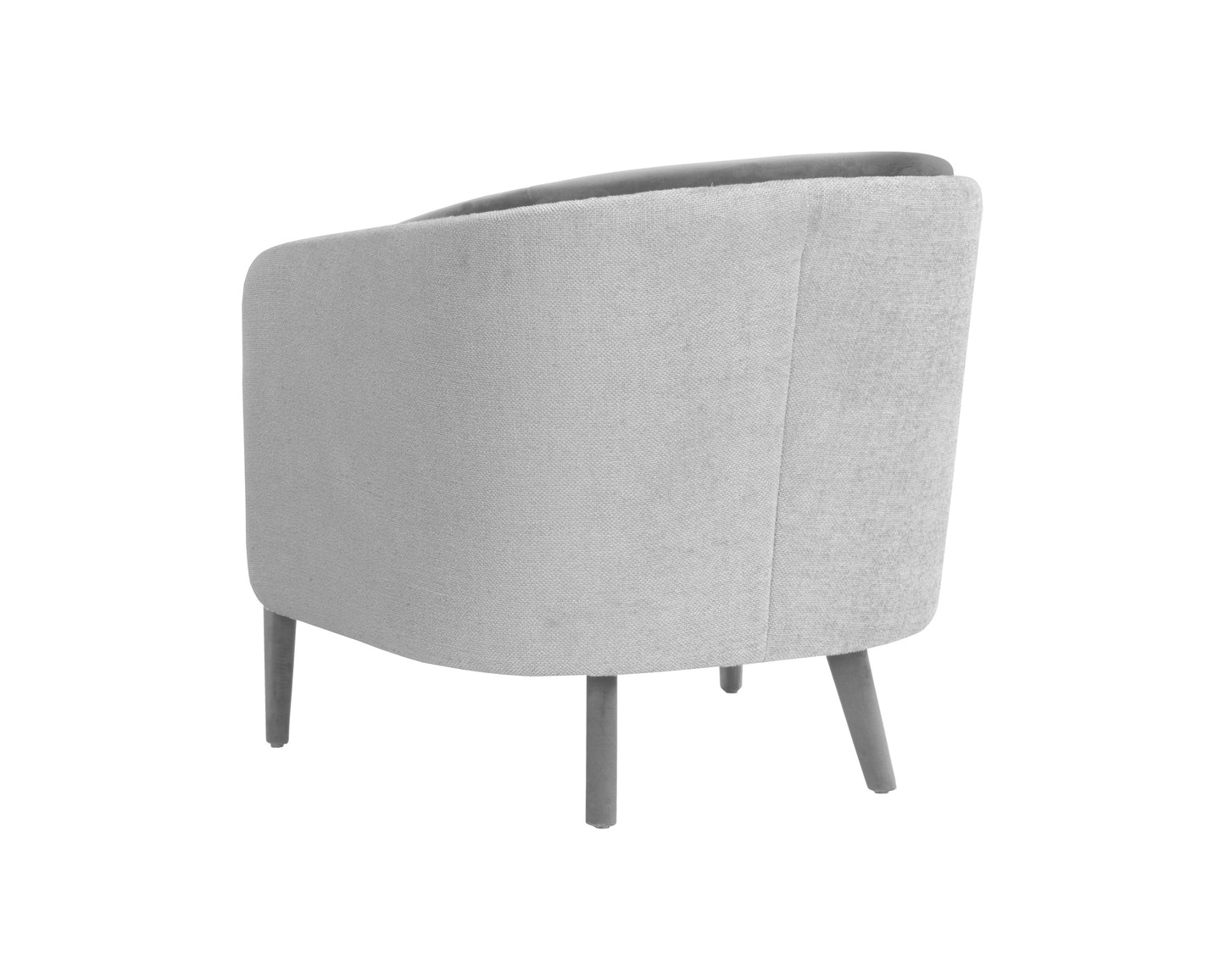 NAHLA SHEVA ARMCHAIR - SAN REMO WINTER CLOUD / ANTONIO CHARCOAL