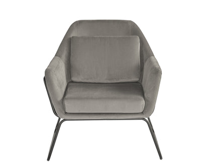 NAHLA WATTS LOUNGE CHAIR - BLACK - ANTONIO CHARCOAL