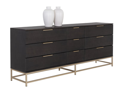 NAHLA REBEL DRESSER - LARGE - GOLD - CHARCOAL GREY