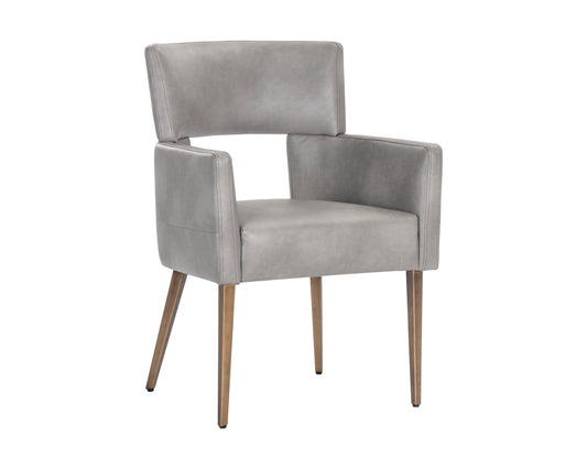 NAHLA AMERIE DINING ARMCHAIR - BRAVO METAL