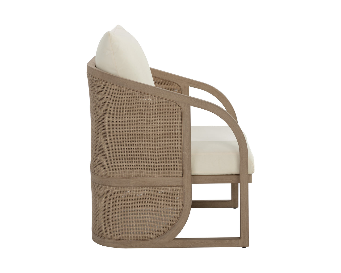 NAHLA PALERMO LOUNGE CHAIR - DRIFT BROWN - STINSON CREAM