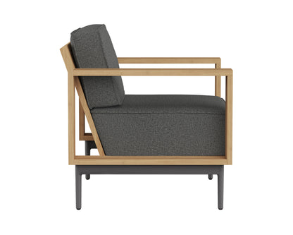 NAHLA CAGLIARI ARMCHAIR - GRACEBAY GREY