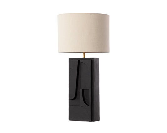 NAHLA DIRSAN TABLE LAMP - BLACK