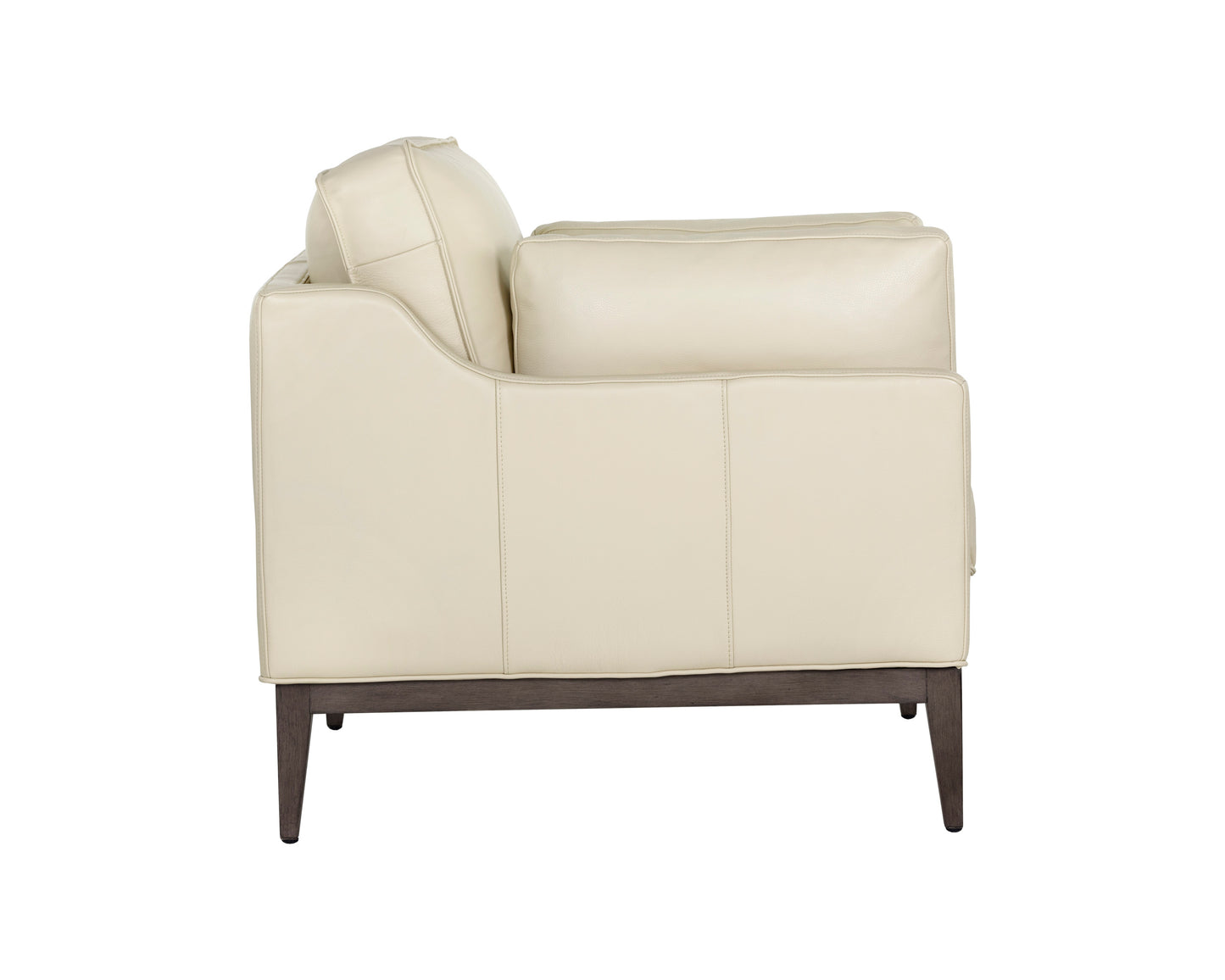 NAHLA MACKENZIE ARMCHAIR - ASTORIA CREAM LEATHER