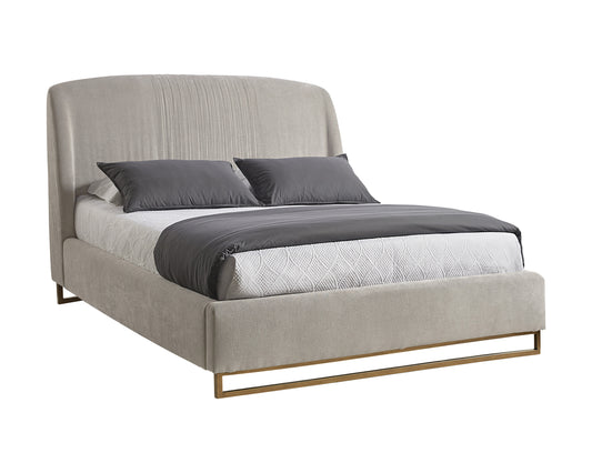 NAHLA NEVIN BED - QUEEN - POLO CLUB STONE