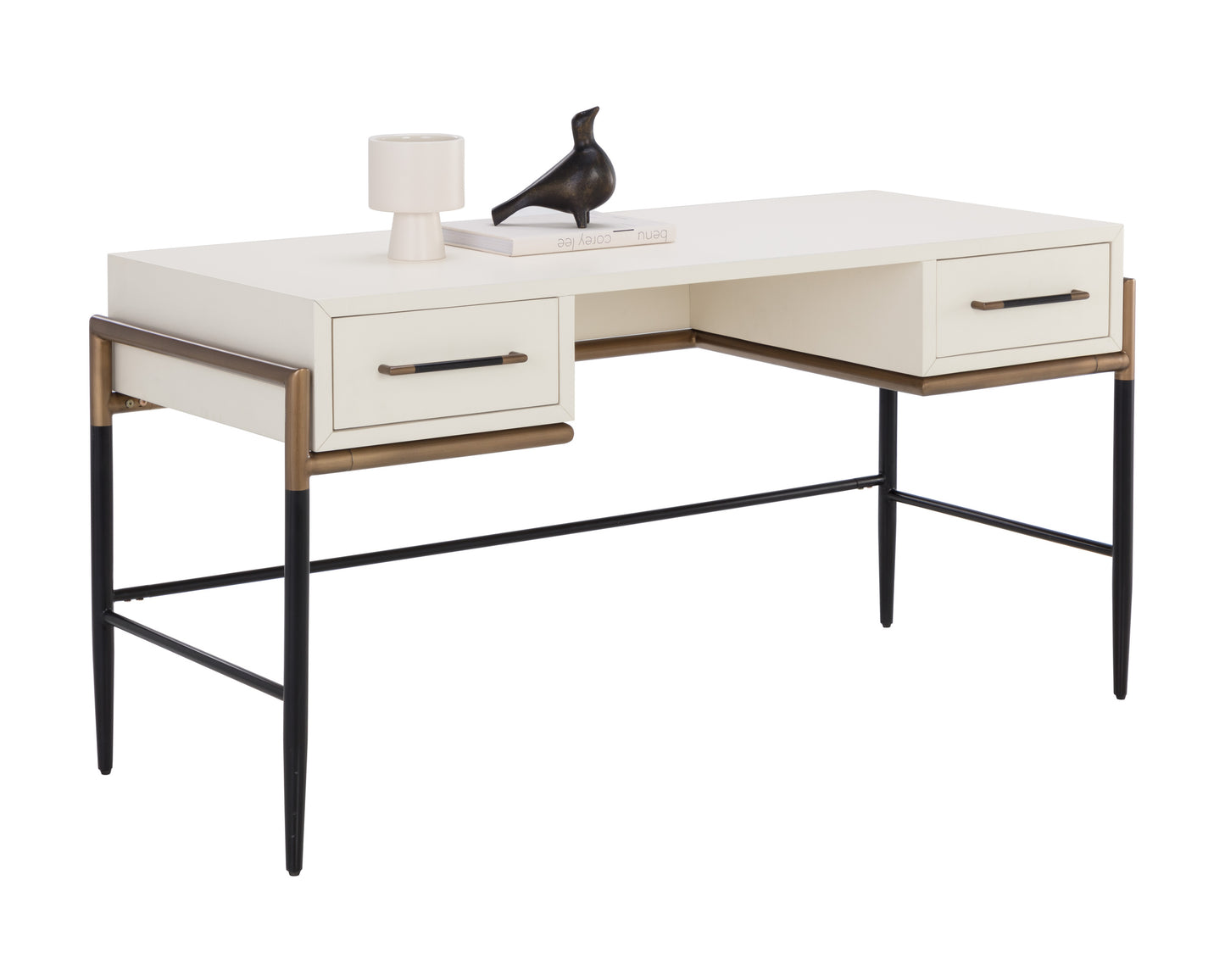 NAHLA WELDRICK DESK - OYSTER