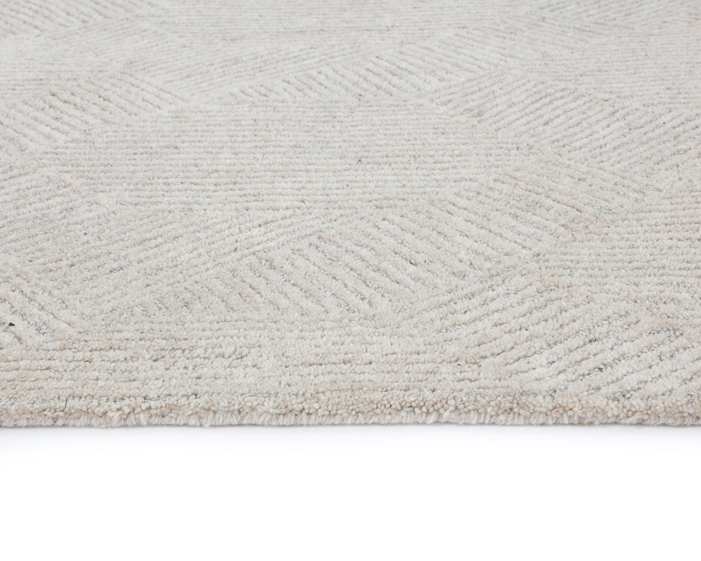 NAHLA CALAIS HAND-TUFTED RUG - OATMEAL / GREY - 10' X 14'