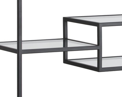 NAHLA STAMOS BOOKCASE - BLACK - CHARCOAL GREY