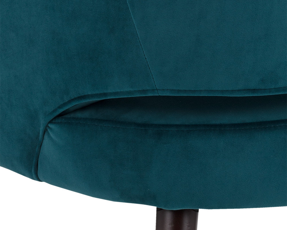 NAHLA ADELAIDE DINING ARMCHAIR - TIMELESS TEAL