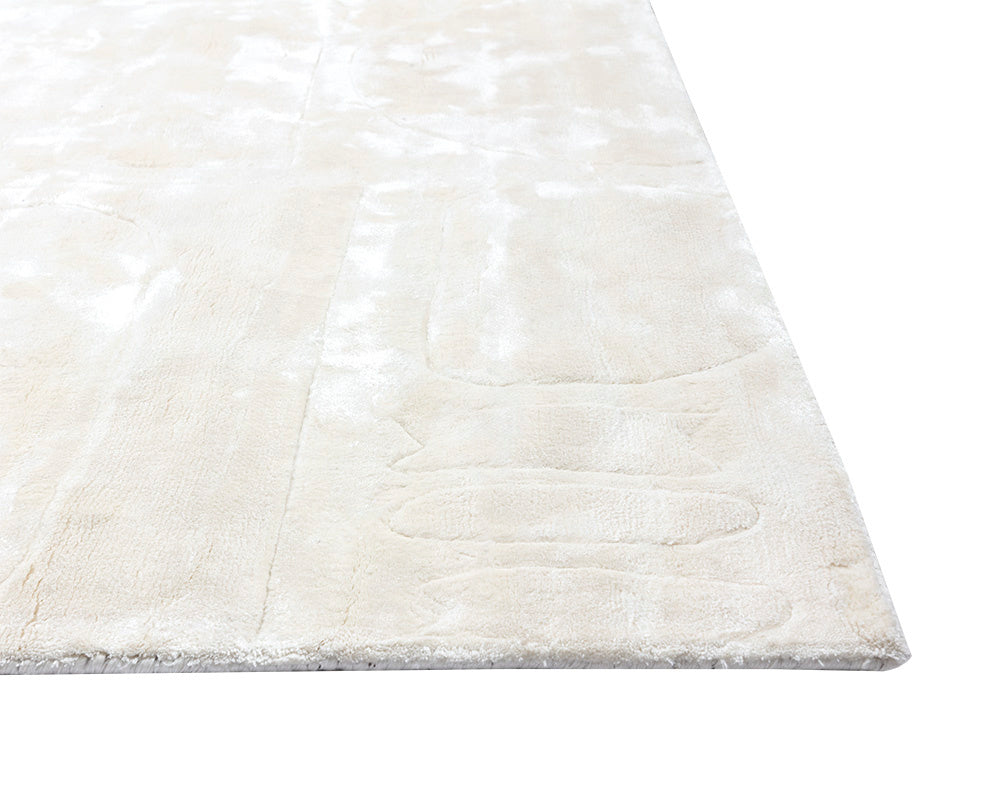 NAHLA CARUSO HAND-LOOMED RUG - CREAM / IVORY - 6' X 9'