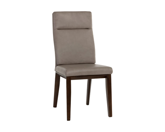 NAHLA CASHEL DINING CHAIR - ALPINE GREY LEATHER