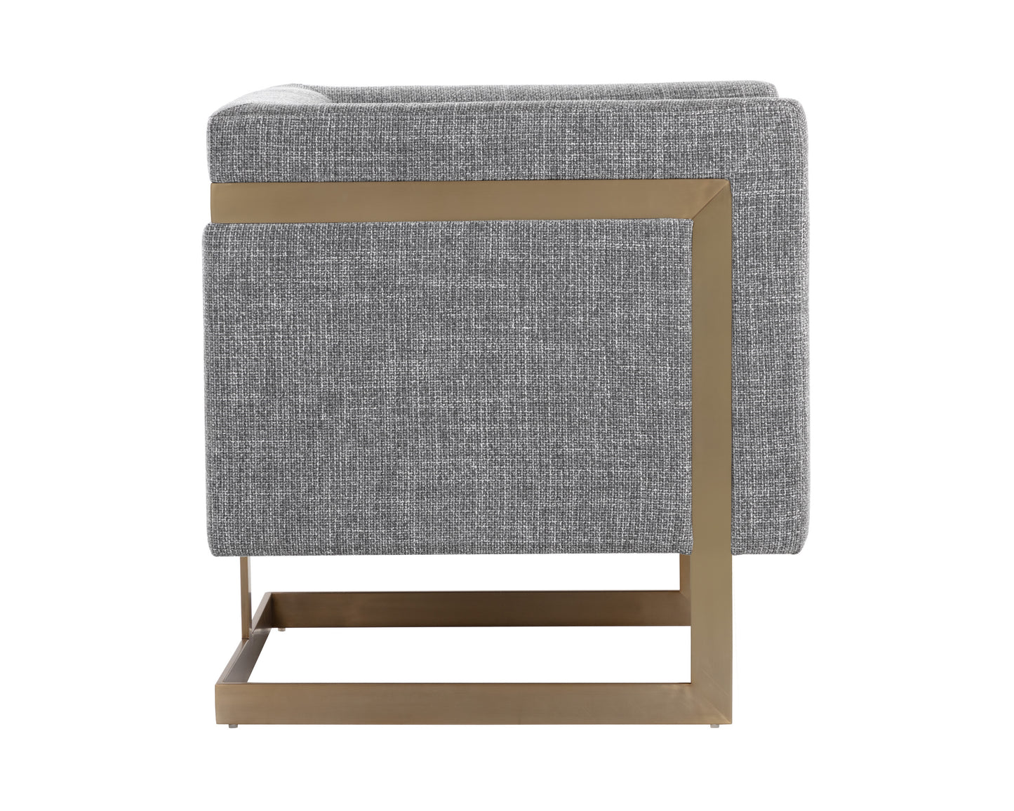 NAHLA YVETTE ARMCHAIR - GOLD - CHACHA GREY