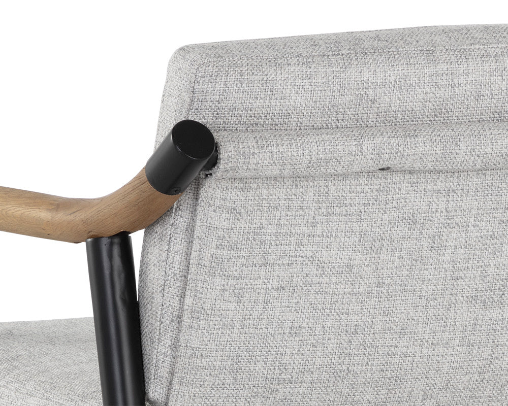 NAHLA MEADOW DINING ARMCHAIR - VAULT FOG