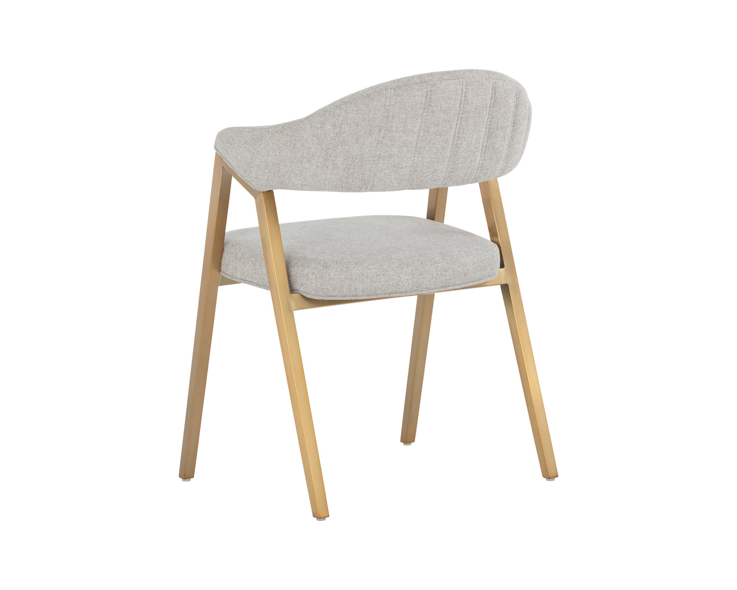 NAHLA BURGOS DINING ARMCHAIR - BELFAST HEATHER GREY