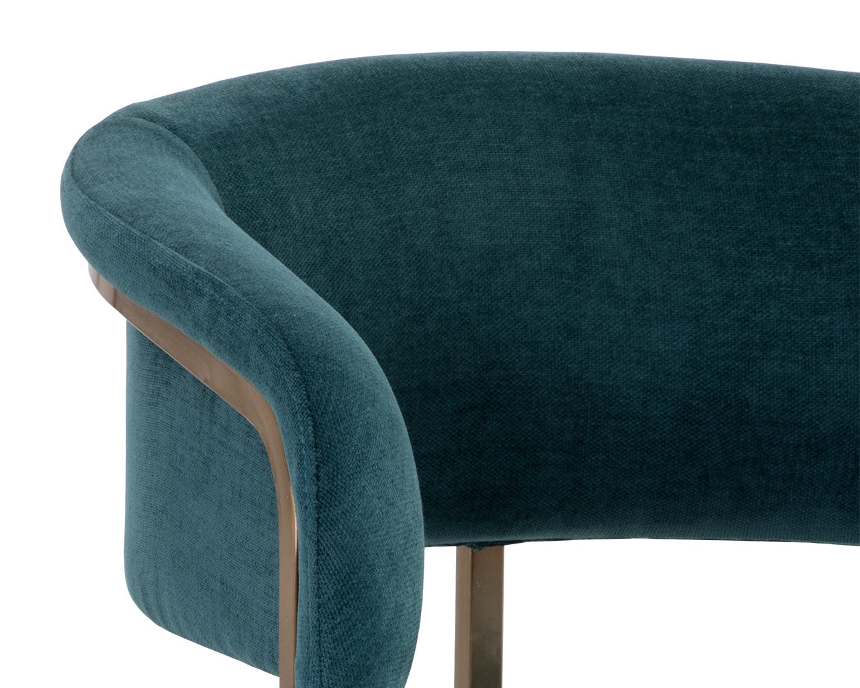 NAHLA MARRIS DINING ARMCHAIR - GOLD - DANNY TEAL