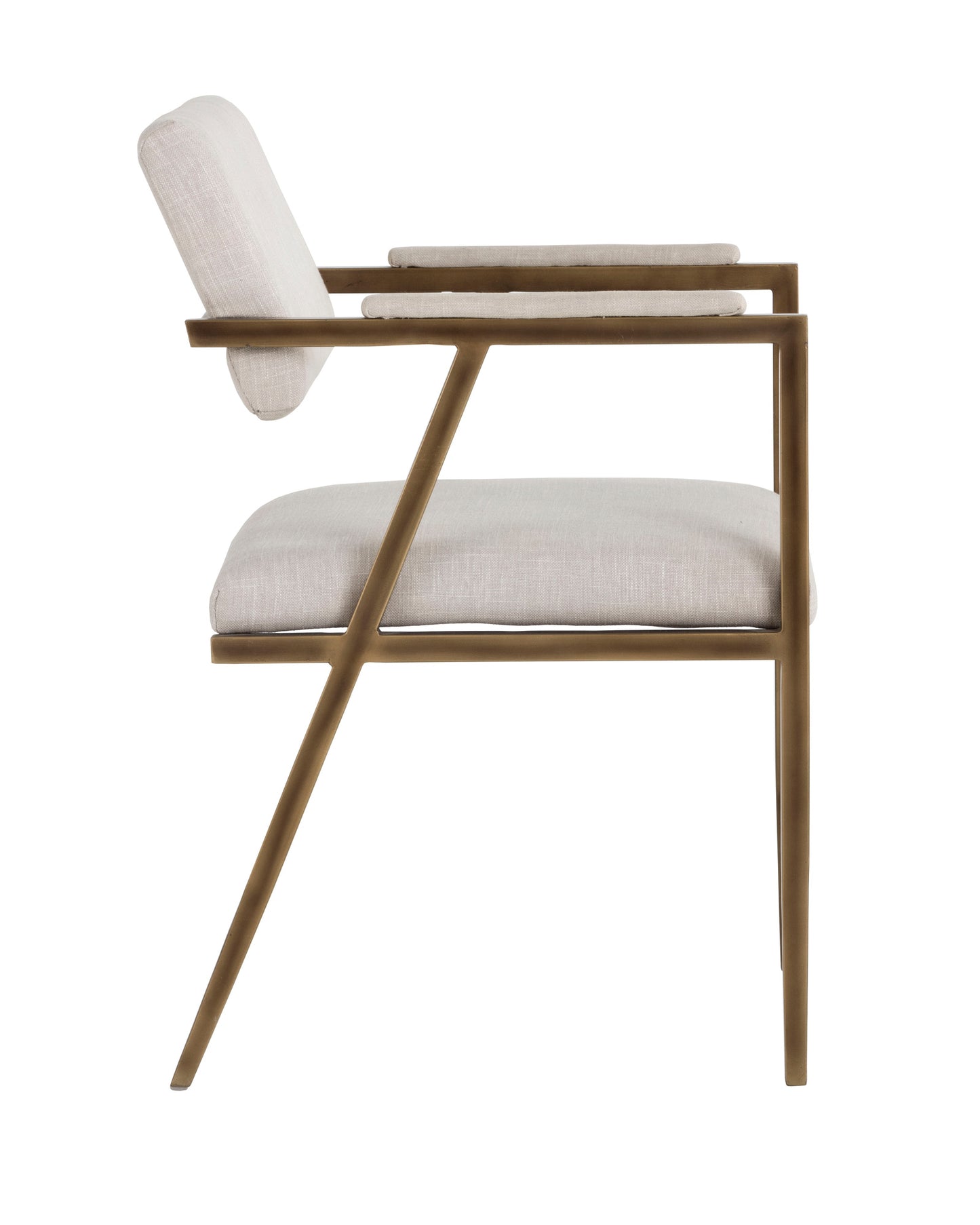 NAHLA VENTOUZ DINING ARMCHAIR - BEIGE LINEN