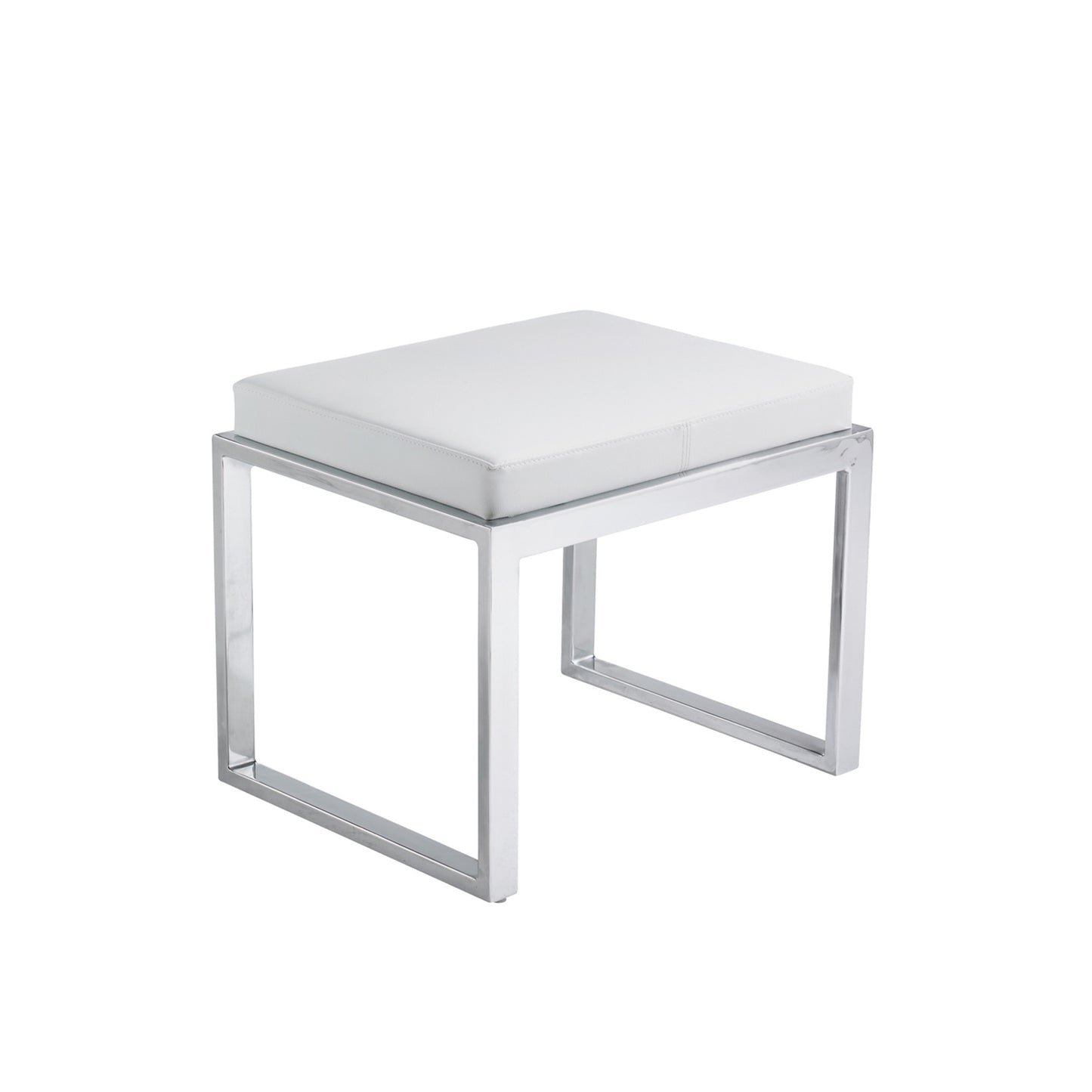 NAHLA OLIVER STOOL - WHITE