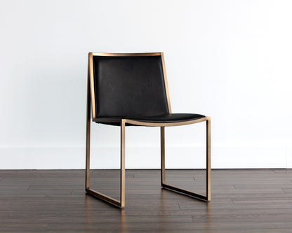 NAHLA BLAIR DINING CHAIR - CANTINA BLACK